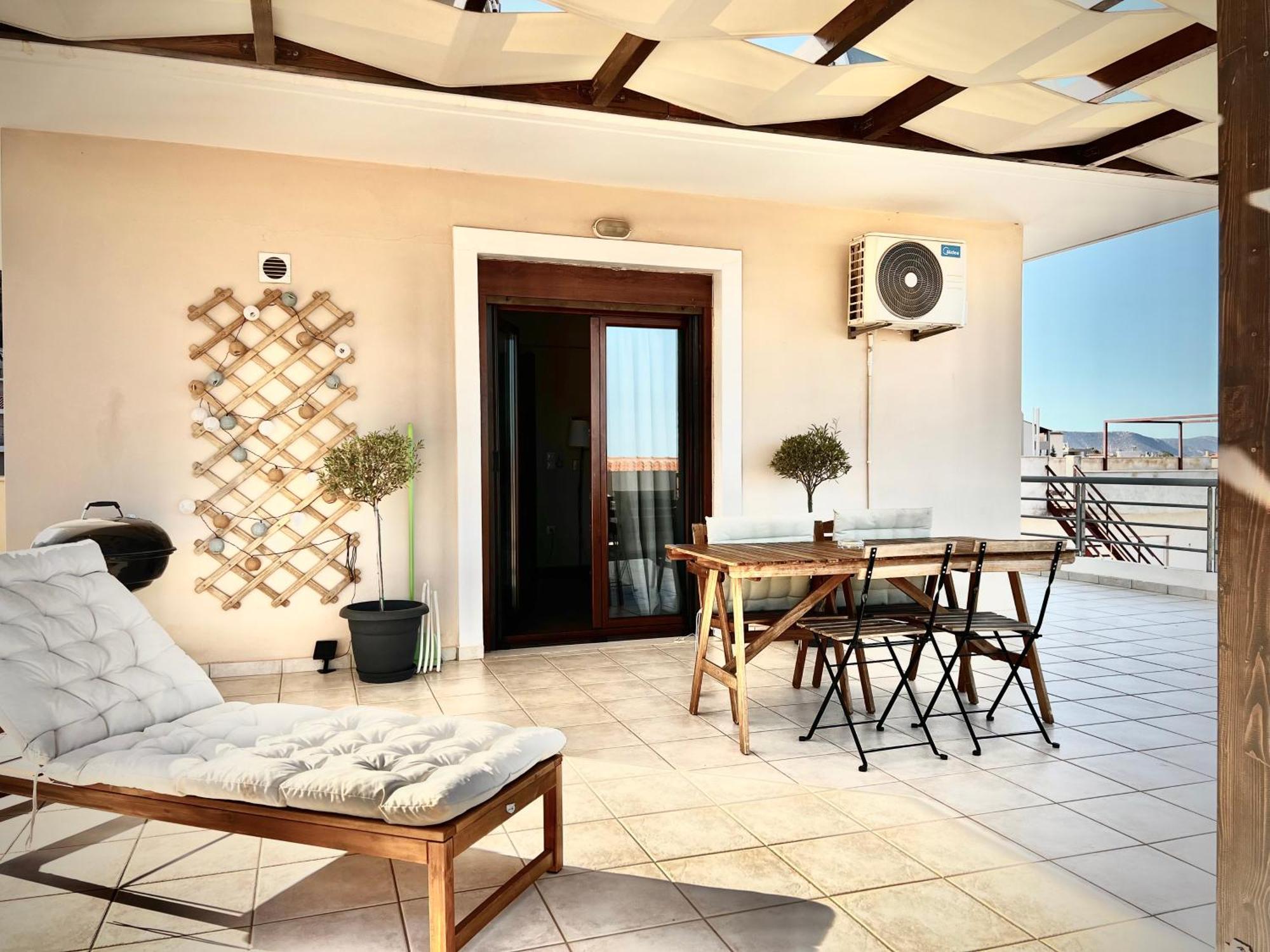 Sunrise Studio With Unhindered View To The Sea. เนอามากรี ภายนอก รูปภาพ